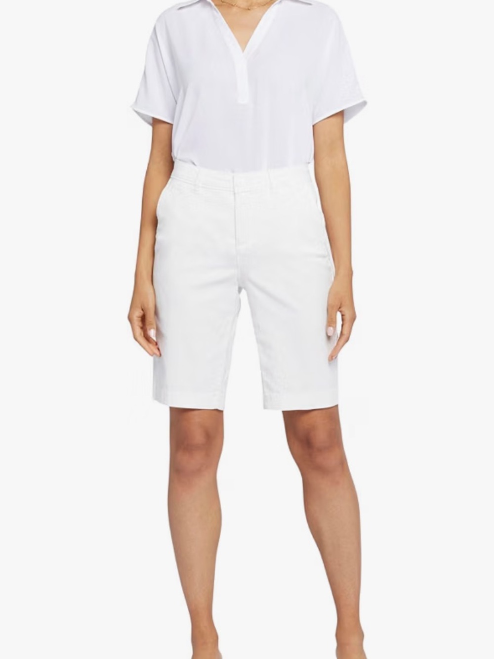 NYDJ Women’s White Bermuda Shorts
